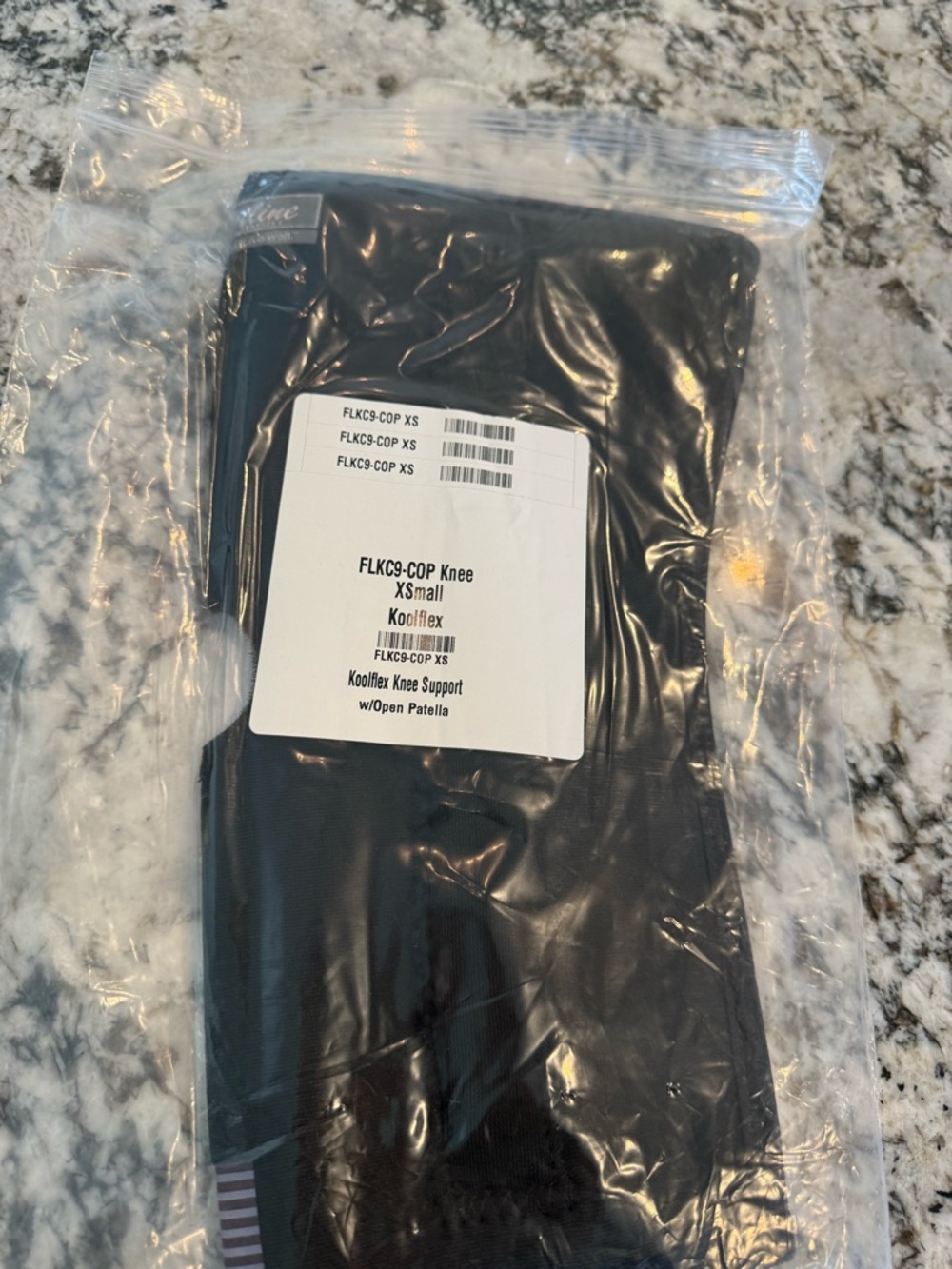 KoolFlex FLKC9 Open-Patella Knee Orthosis - Black
